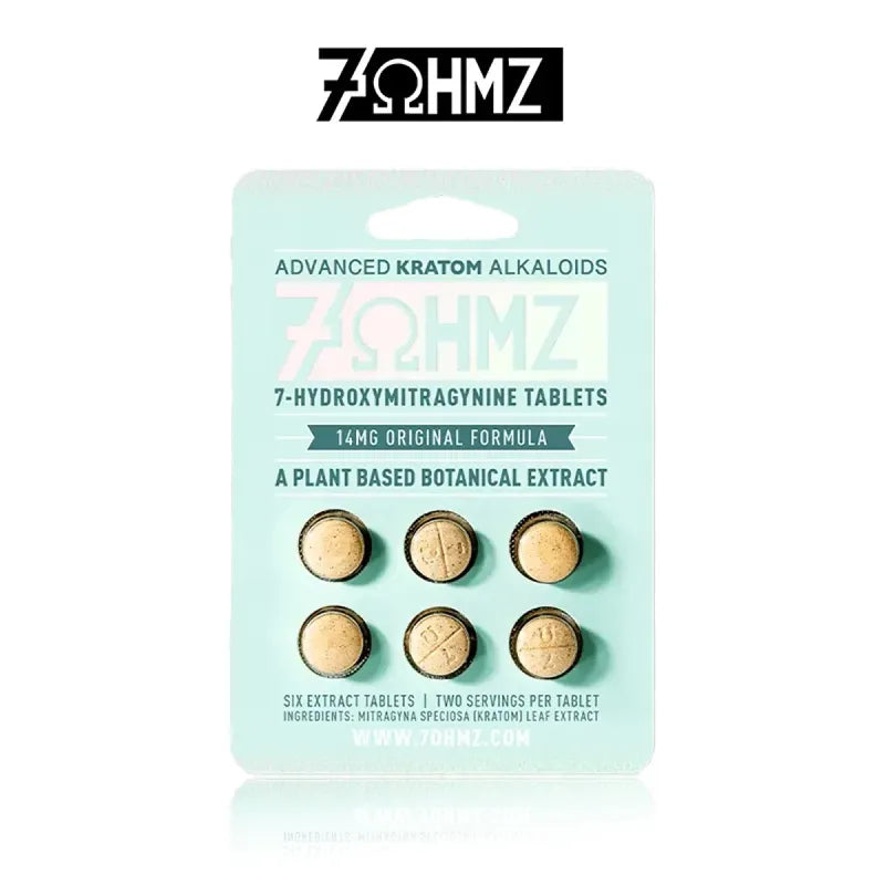 7ohmz 7 Hydroxy Kratom Tablets 14mg 6ct