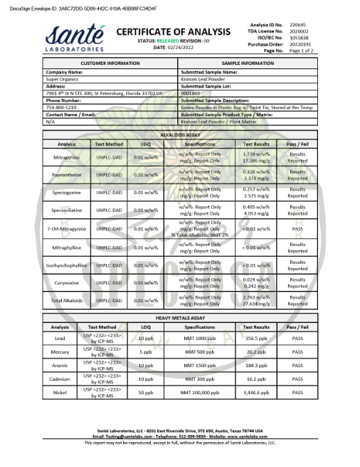 Special Release: Big Bang Kratom Powder