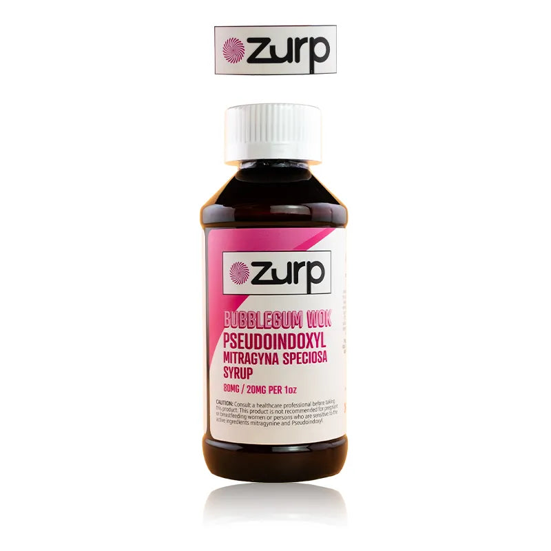 Zurp 7 Hydroxy Pseudo Mitragna Speciosa Kratom Syrup 80mg 1oz