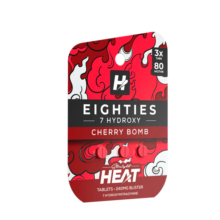 Straight Heat 7 Hydroxy Eighties Tablets Kratom 80mg 3ct