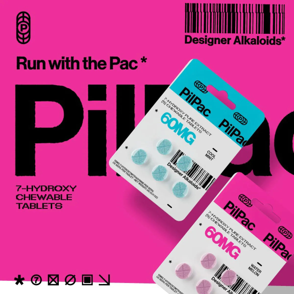 Pilpac 7 Hydroxy Kratom Tablets 60mg 5ct