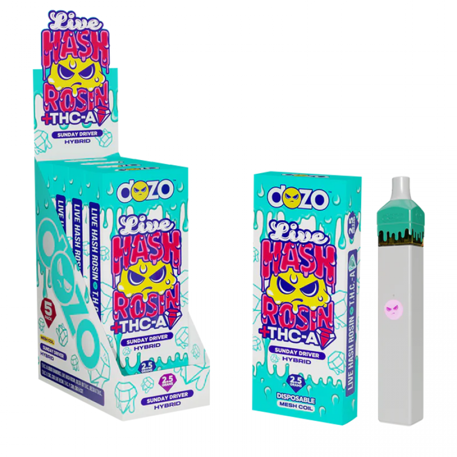 DOZO LIVE HASH ROSIN DISPOSABLE VAPE 2.5GM
