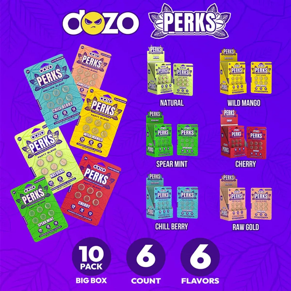 Dozo Perks 7 Hydroxy Kratom Tablets 20mg 6ct