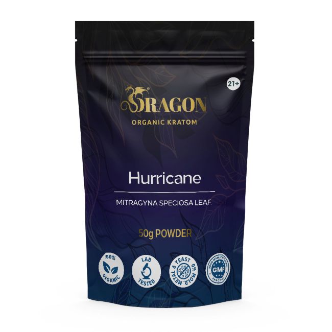 Hurricane Dragon Organic Kratom Powder Bag 50gm