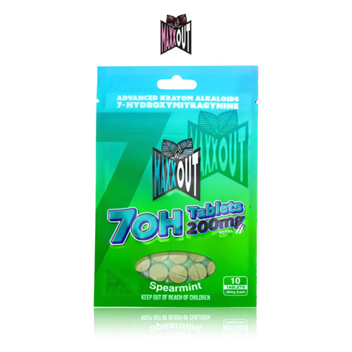Maxx Out 7 Hydroxy Kratom Tablets 20mg each 10ct total 200mg