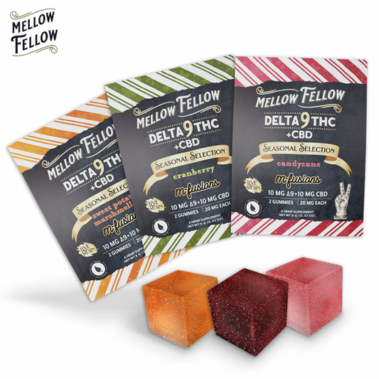 Mellow Fellow M-Fusion Delta - 9 + CBD Live Resin Gummies | 20 mg | 2 Oct per Pack