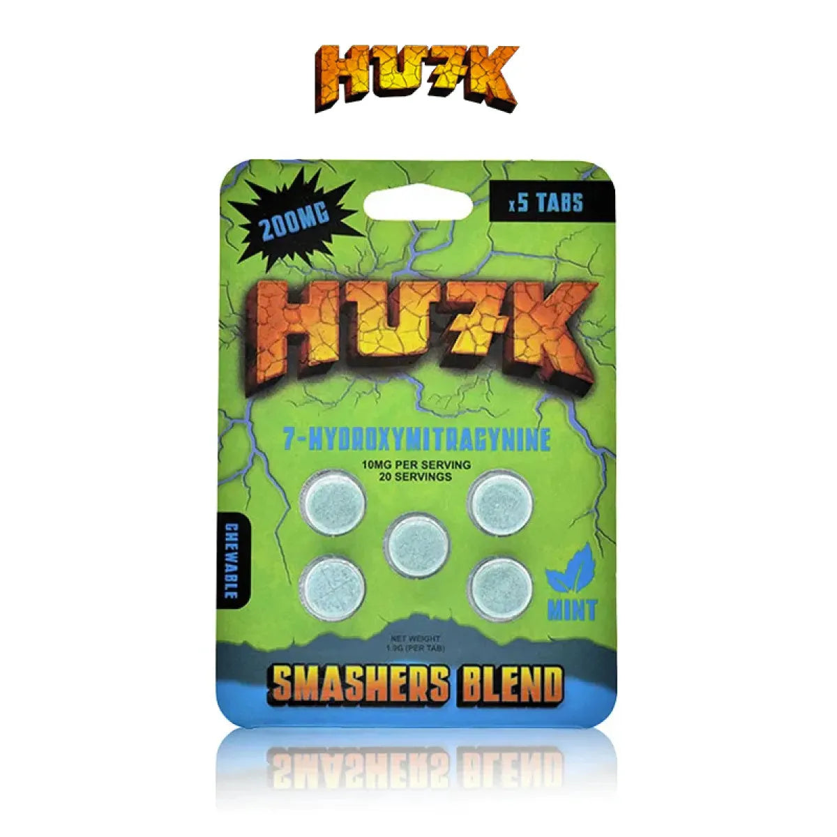 Hu7k 7 Smashers Kratom Tablets Hydroxy 40mg 5ct