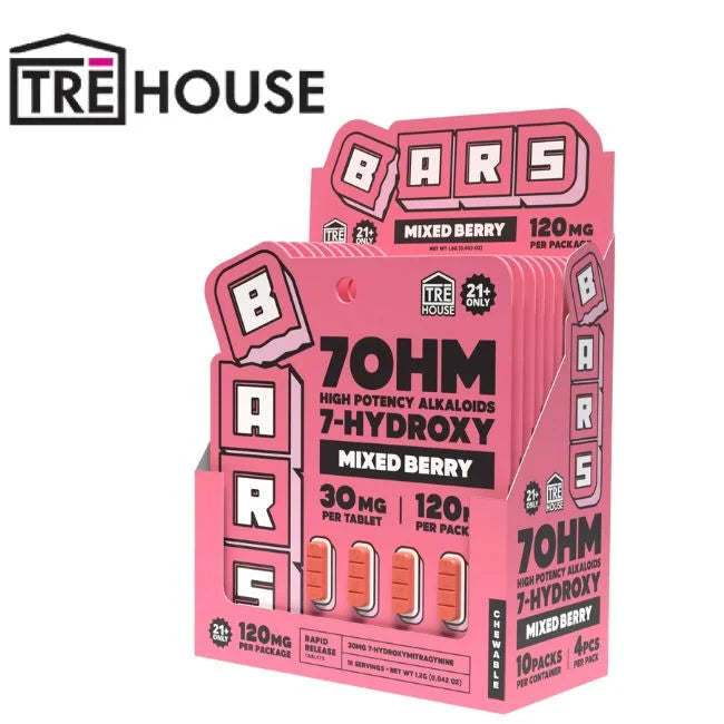 Bars Tre House 7 Hydroxy Kratom Tablet 30mg 4pk