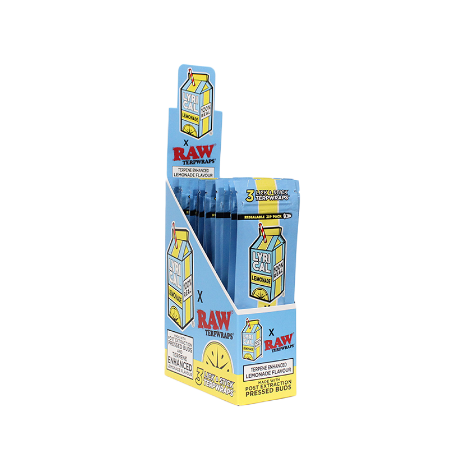 Raw X Lyrical Lemonade Bud Wrap 3 Count/20 Pack