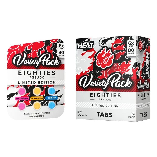 Straight Heat Eighties Kratom Tablets Pseudo 80mg 6ct