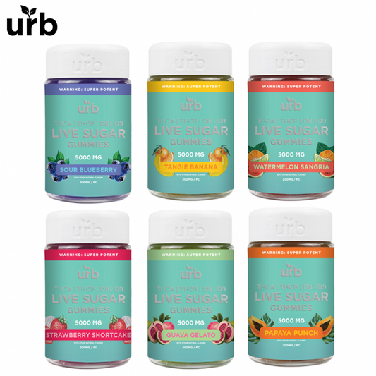 URB Live Sugar Gummies 5000mg | 25 Count Per Pack