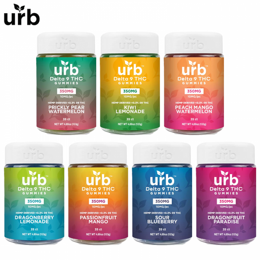 Urb Delta 9 + THC Delta Gummies 350mg | 35 Count per Jar
