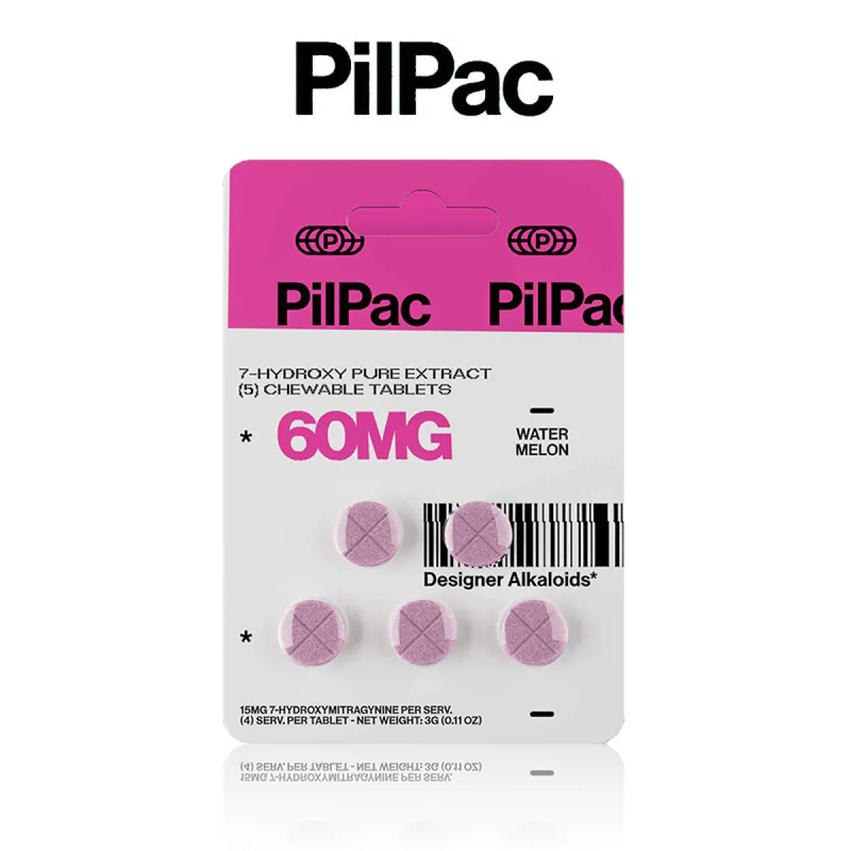 Pilpac 7 Hydroxy Kratom Tablets 60mg 5ct