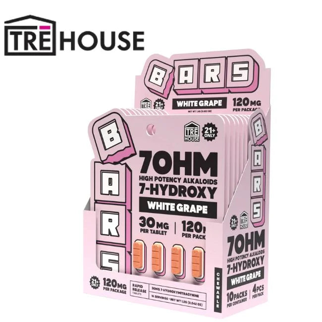 Bars Tre House 7 Hydroxy Kratom Tablet 30mg 4pk