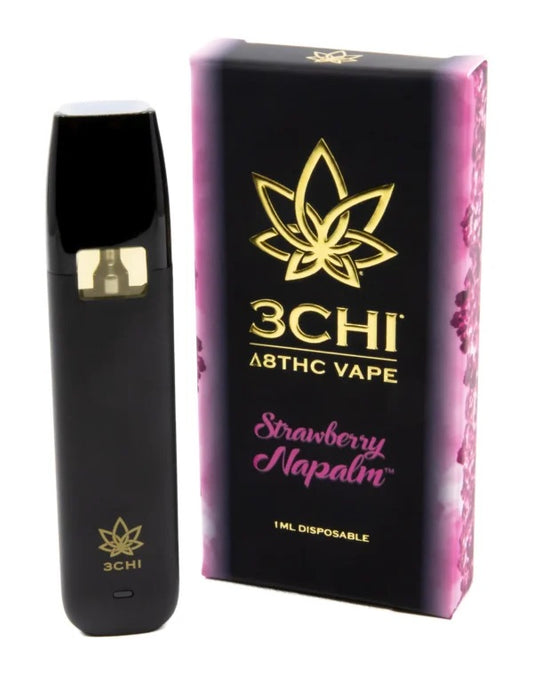 Strawberry Napalm 3CHI Delta 8 Disposable Vape