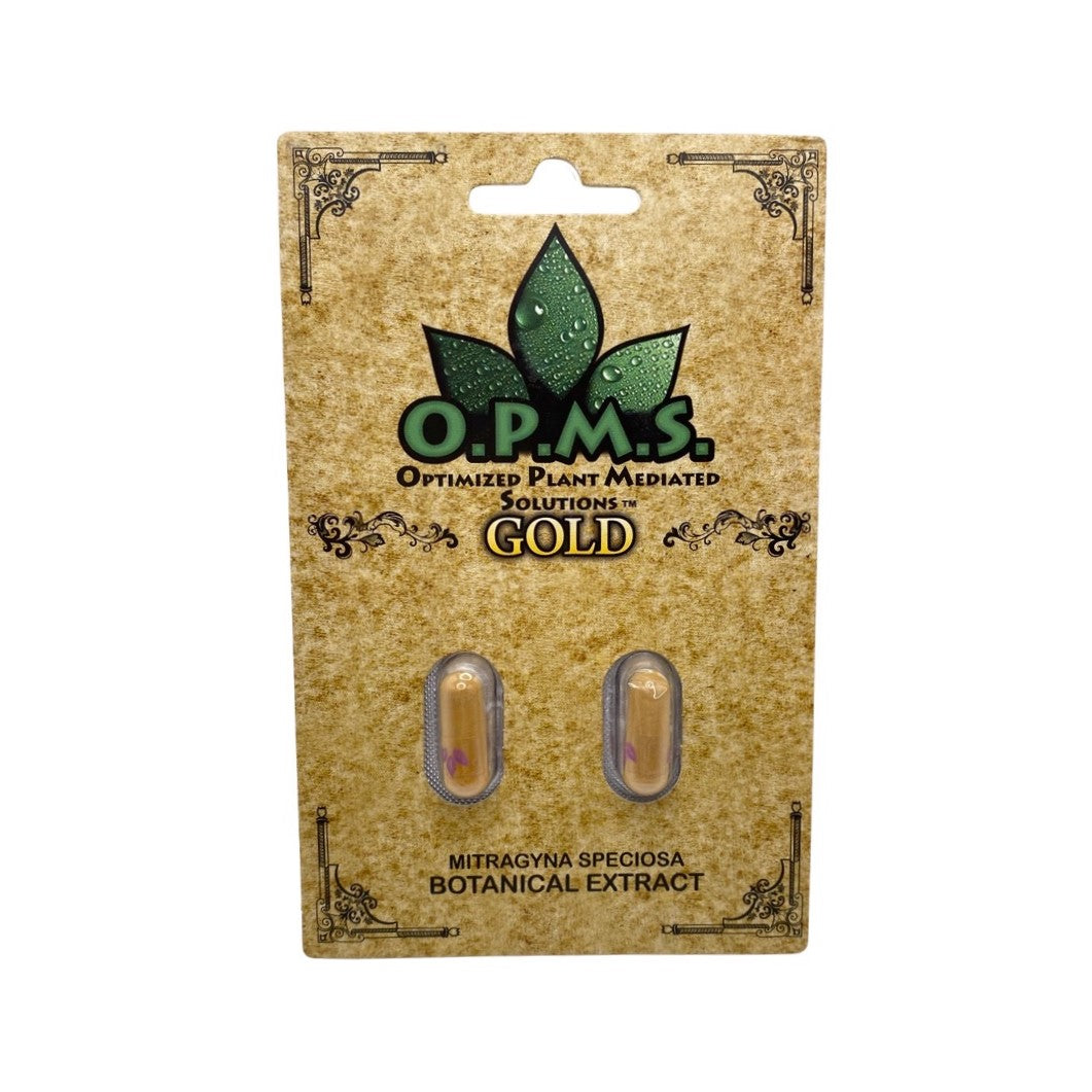 O.P.M.S. Gold Kratom Capsule 2pk