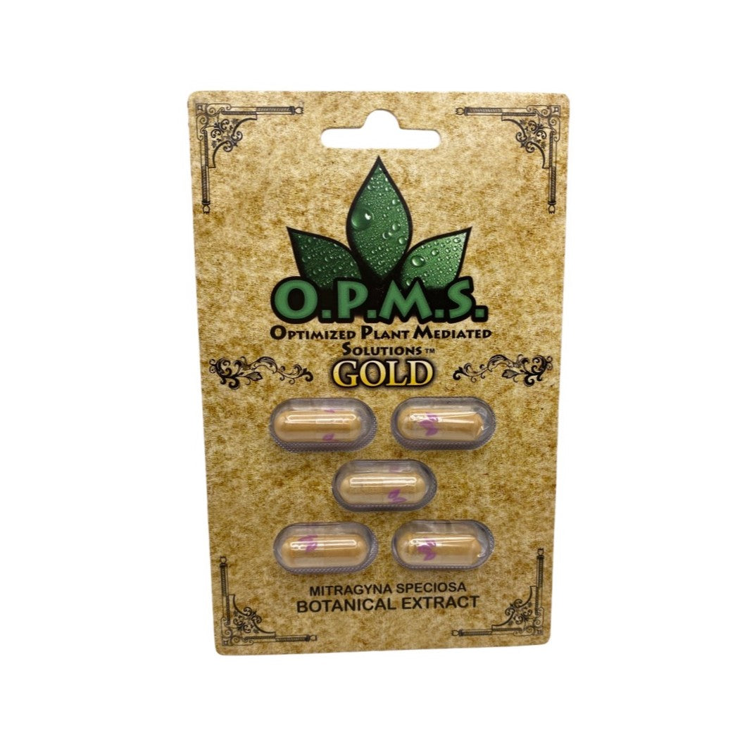 O.P.M.S. Gold Kratom Capsule 5pk