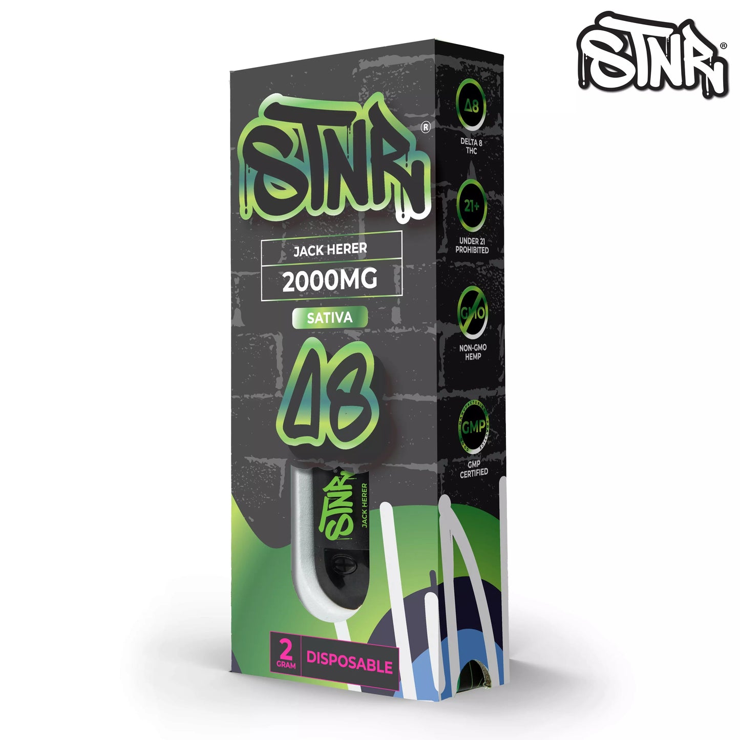 Jack Herer STNR Delta 8 Disposable Vape 2.0 G