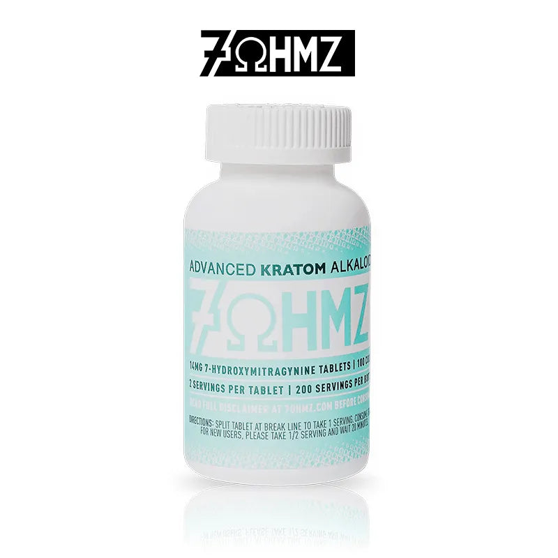 7ohmz 7 Hydroxy Kratom Tablets 14mg 100ct