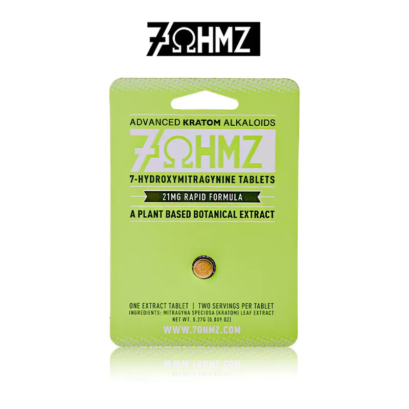 7ohmz 7 Hydroxy Kratom Tablets 21mg 1ct