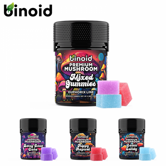 Binoid Premium Mushroom Gummies | 20 Count Per Jar