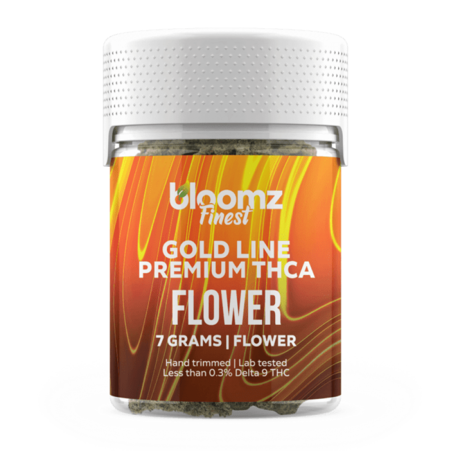 Bloomz Finest THCA Gold Line Delta Herb Flower 7 Gram per Jar