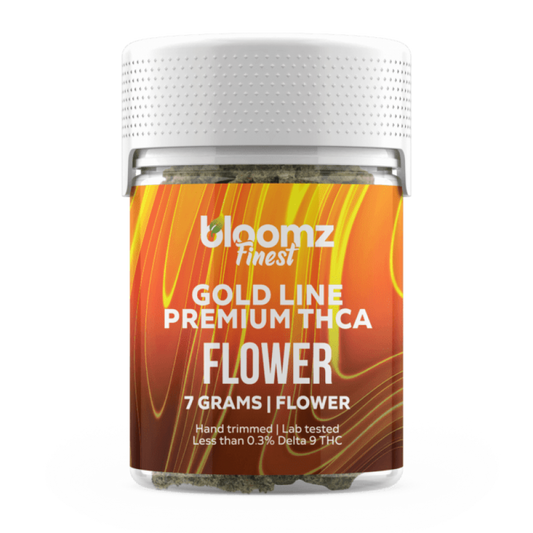 Bloomz Finest THCA Gold Line Delta Herb Flower 7 Gram per Jar