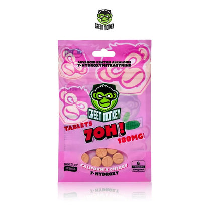 Green Monkey 7 Hydroxy Kratom Tablets 30mg 6ct