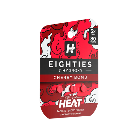 Straight Heat 7 Hydroxy Eighties Tablets Kratom 80mg 3ct
