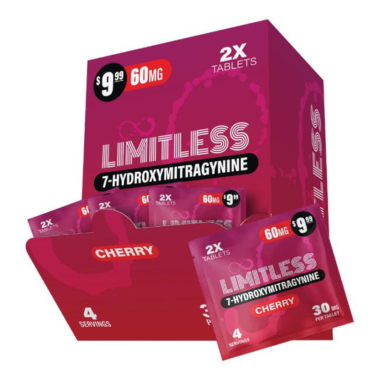 LIMITLESS 7-HYDROXYMITRAGYNINE 7OH 7 HYDROXY KRATOM TABLETS