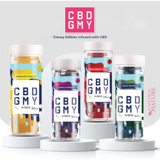 GMY CBD Gummies | 30 Gummy's per Jar - 1500mg CBG (50mg ea.)