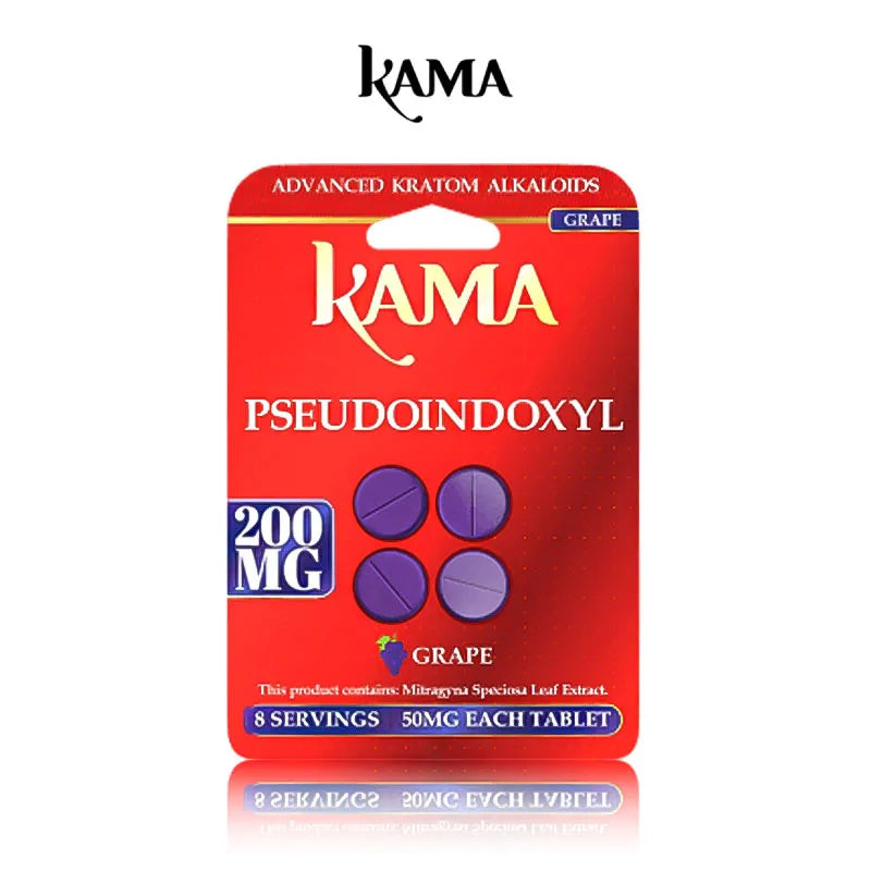 Kama Pseudo Tablets Kratom 50mg 4count total 200mg