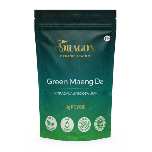 Green Maeng Da Dragon Organic Kratom Powder Bag 500gm
