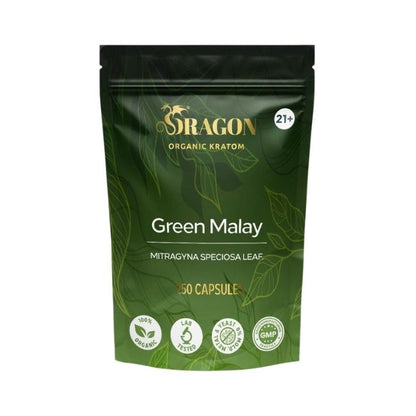 Green Malay Dragon Organic Kratom Capsules Bag 250ct
