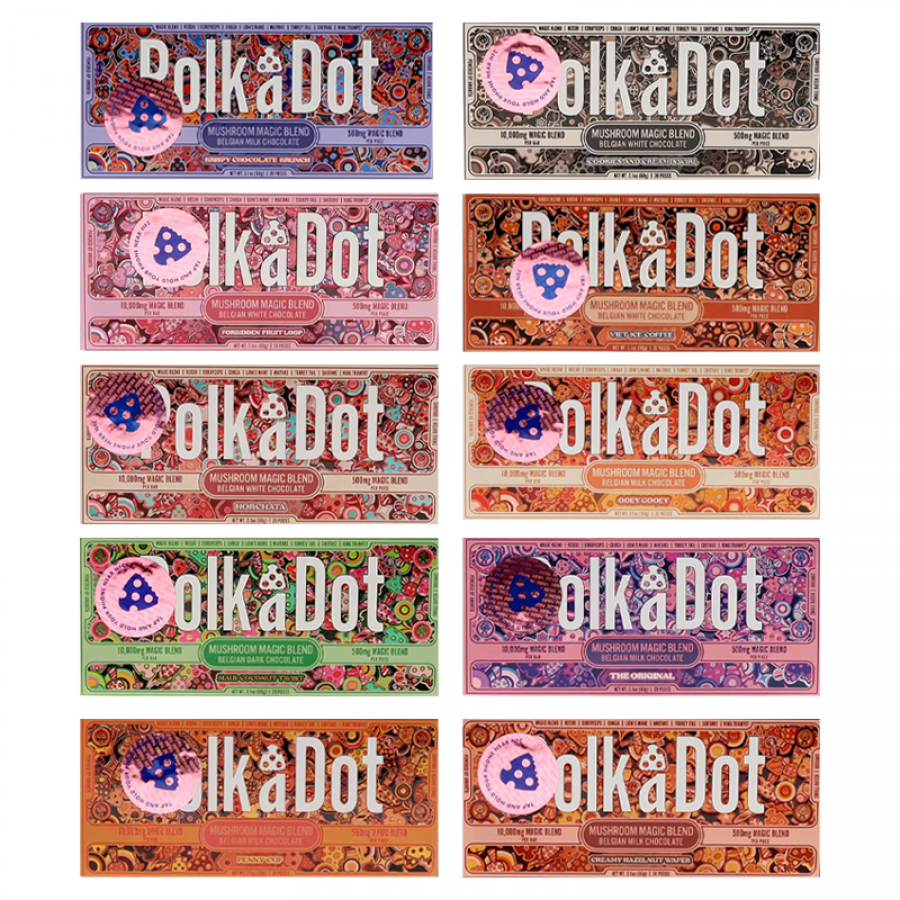 POLKADOT MUSHROOM MAGIC BLEND CHOCOLATE BAR 5000MG