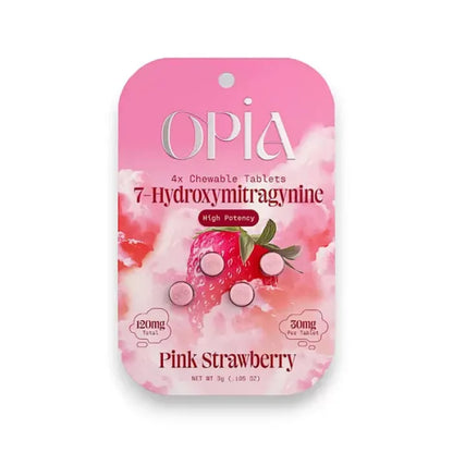 Pink Strawberry Opia 7Hydroxy Chewable Tablet 120mg 4pc