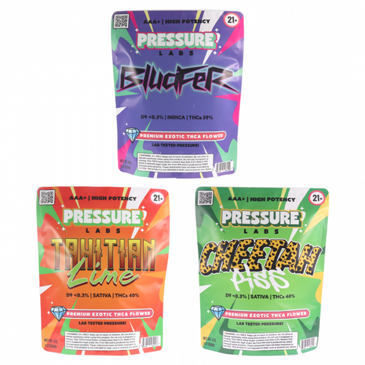 Pressure Thc-A Exotic Labs Delta Herb Flower 4oz per Pack