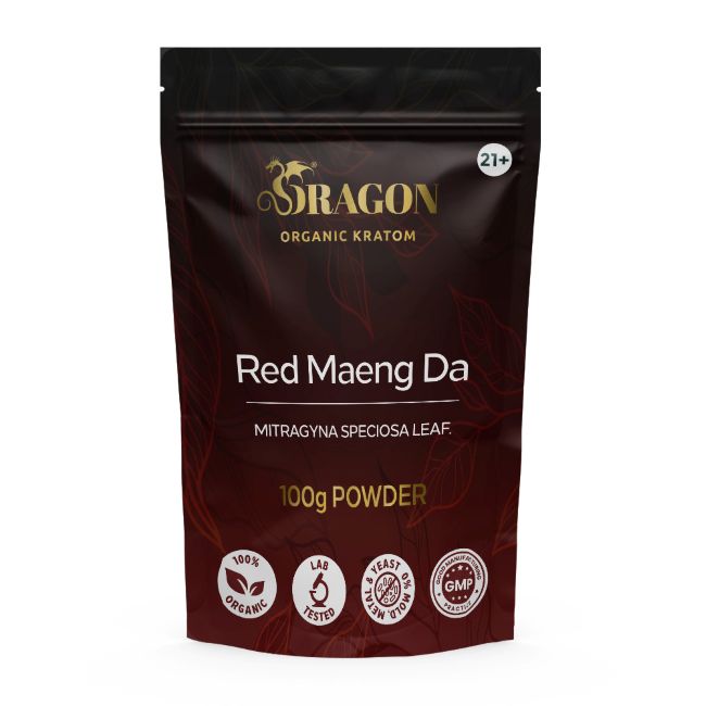 Red Maeng Da Dragon Organic Powder Bag 100gm