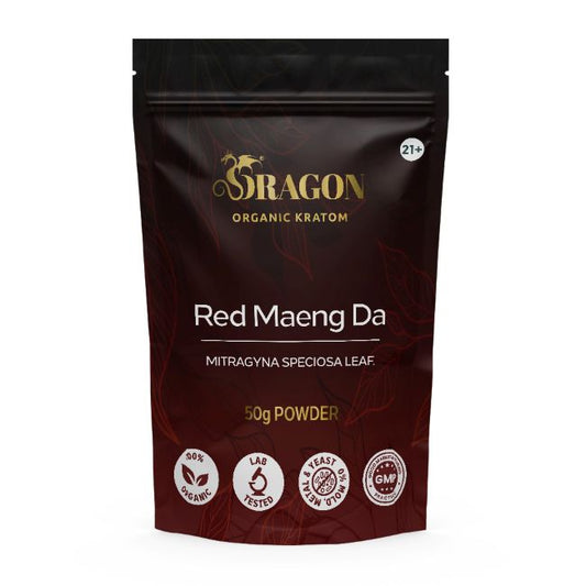 Red Maengda Dragon Organic Kratom Powder Bag 50gm