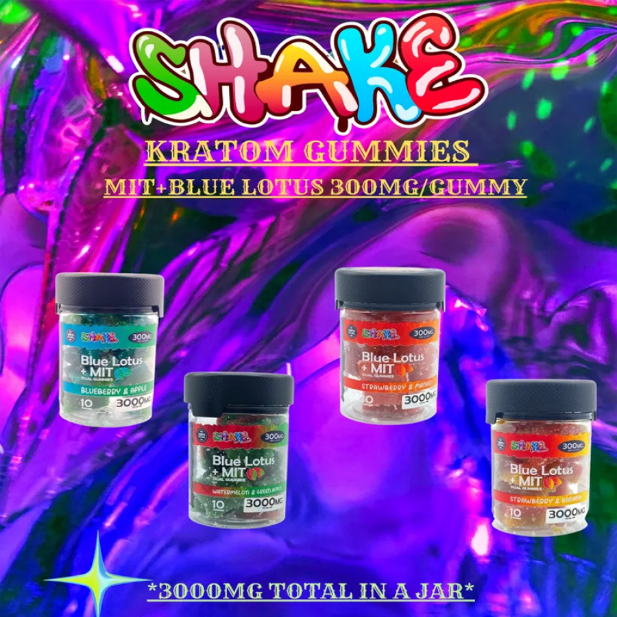 SHAKE BLUE LOTUS + MIT DUAL GUMMIES 300MG