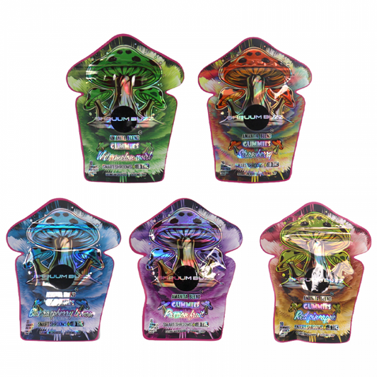 Shruum Buzz Amanita Blend Delta 9 Gummies 500mg | 10 Count per Pack