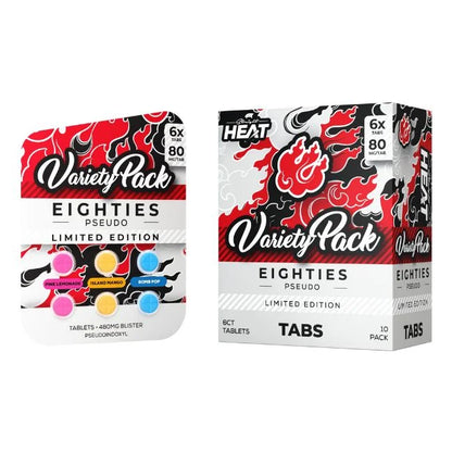 Straight Heat Eighties Kratom Tablets Pseudo 80mg 6ct