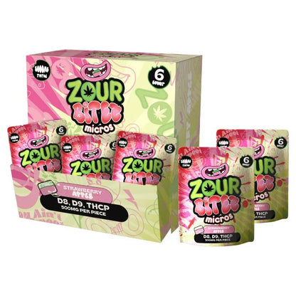 Zour Stash Bitez Micros Gummies D8 D9 THCP 6pk