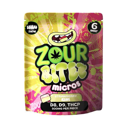 Zour Stash Bitez Micros Gummies D8 D9 THCP 6pk