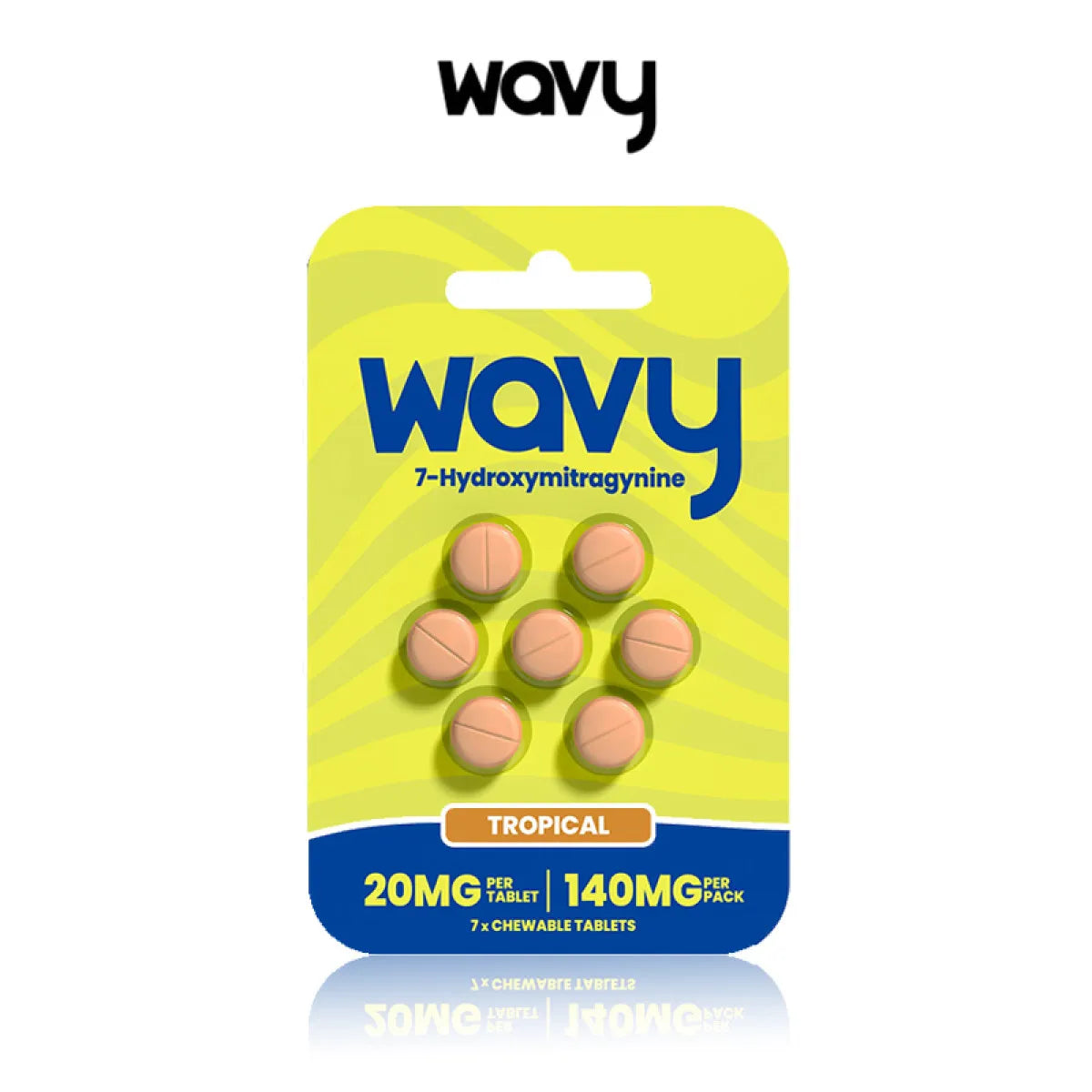 Wavy 7 Hydroxy Kratom Tablets 20mg 7ct