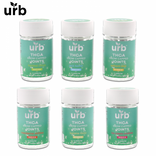 Urb THCA Snow Capped Joints 3.5 Gram | 5 Count Per Pack