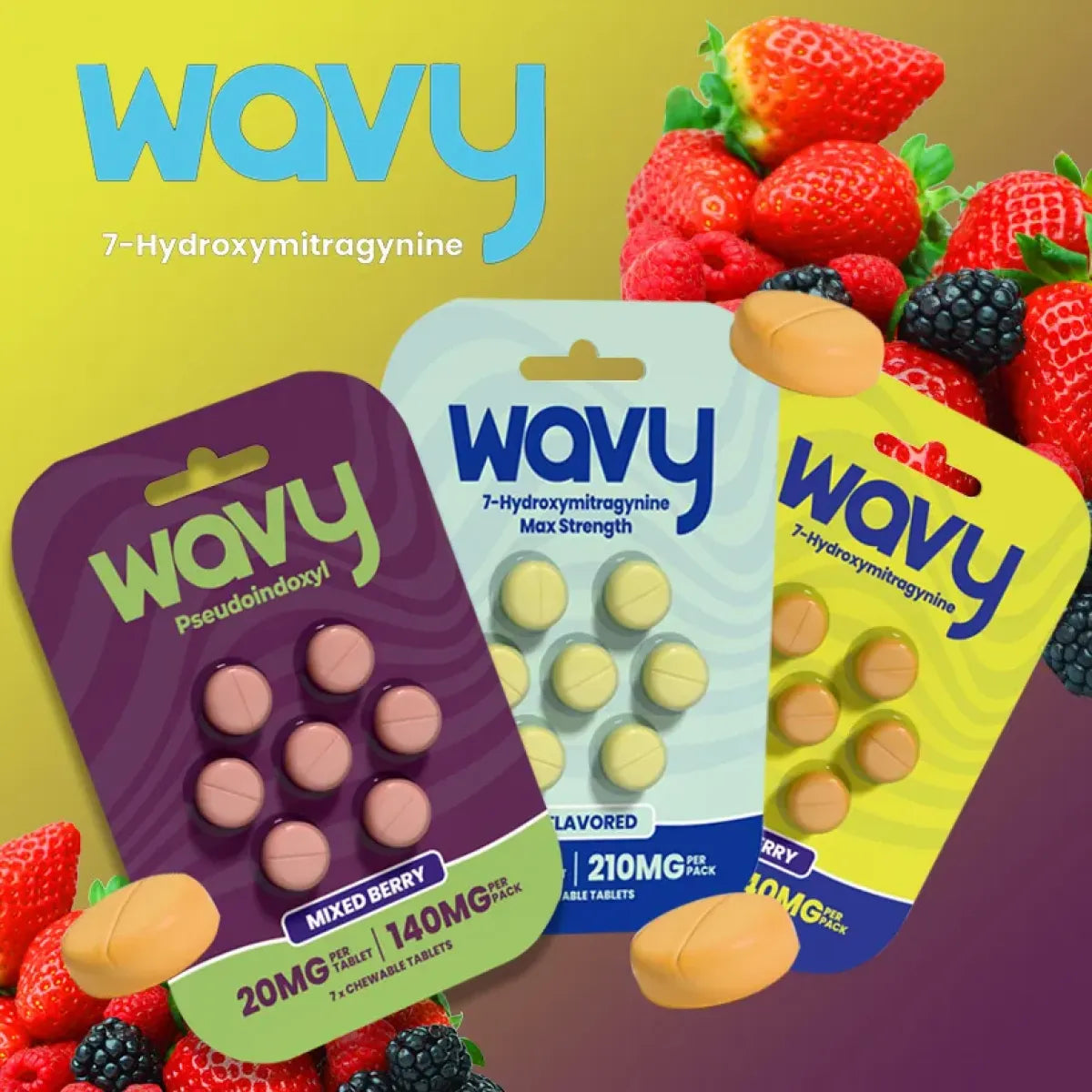 Wavy 7 Hydroxy Kratom Tablets 20mg 7ct