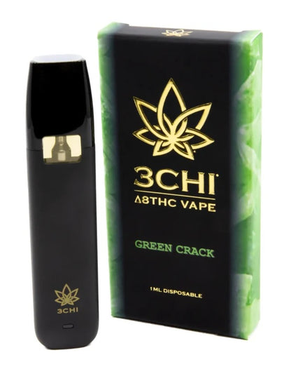 Green Crack 3CHI Delta 8 Disposable Vape